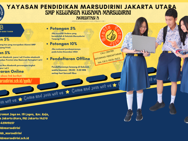 SPMB SMP KK Marsudirini Koja 2026/2027