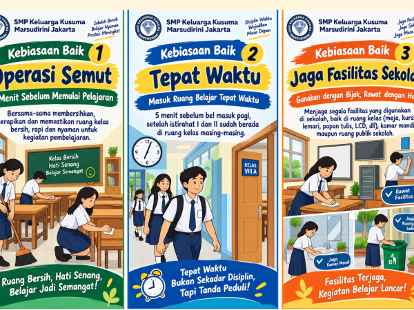 TIGA KEBIASAAN BAIK, LANGKAH KECIL UNTUK MENJADI PRIBADI HEBAT