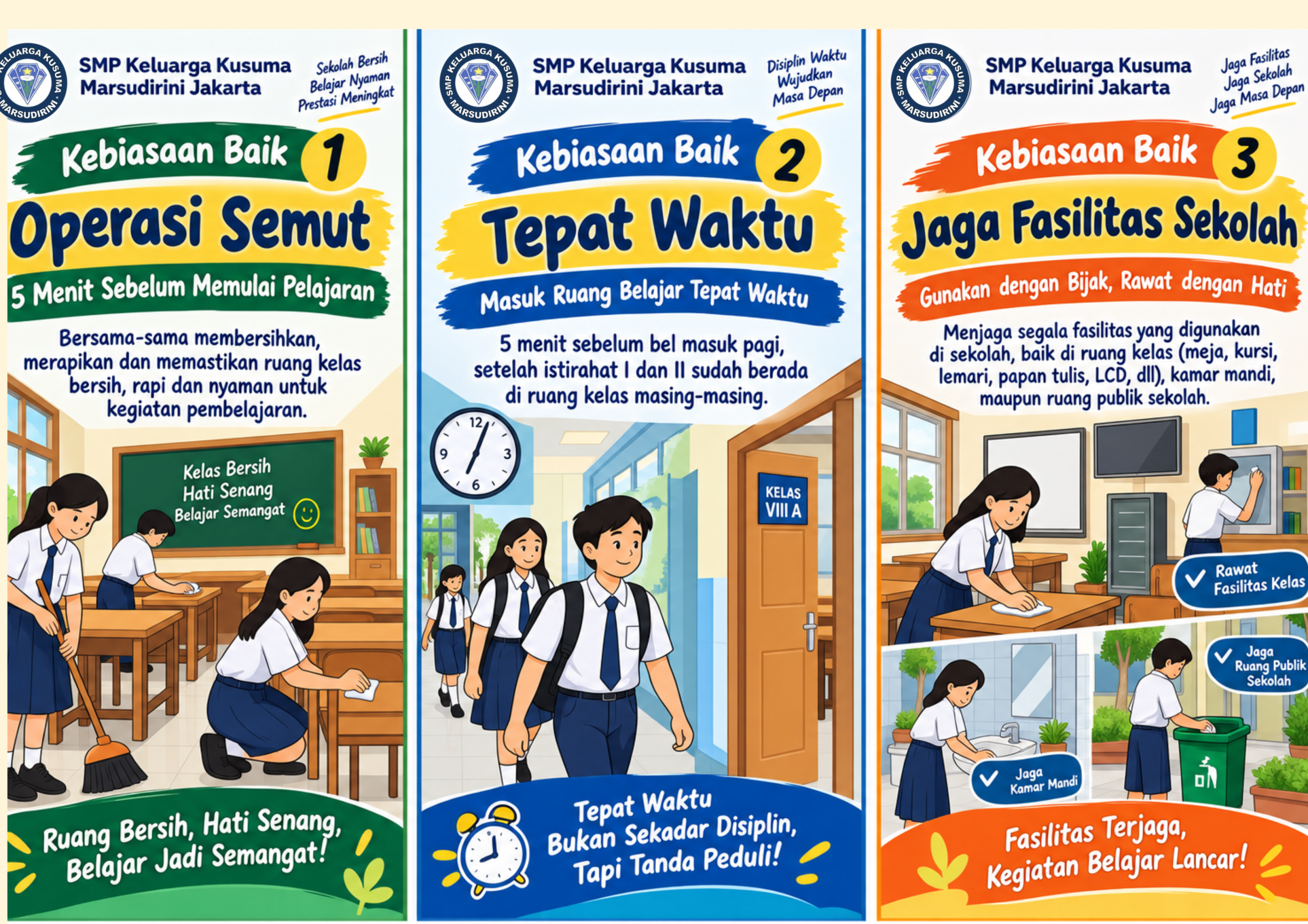 TIGA KEBIASAAN BAIK, LANGKAH KECIL UNTUK MENJADI PRIBADI HEBAT TIGA KEBIASAAN BAIK, LANGKAH KECIL UNTUK MENJADI PRIBADI HEBAT